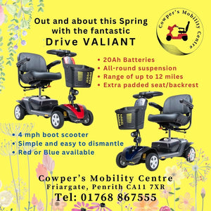 Don't miss out on these fantastic Valiant 4mph scooters!