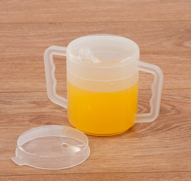 Two Handled Mug With Lids