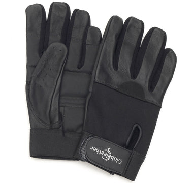 Full Hand Leather Wheelchair Gloves