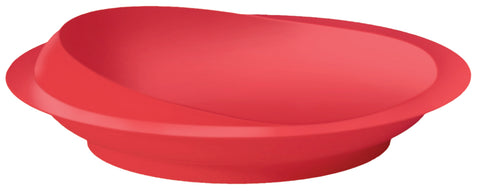 aidapt scoop dish red plastic